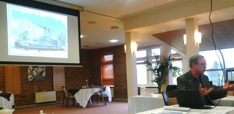 Alan Shaw from Alan Shaw Architects - presenting about his business