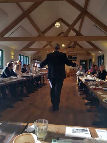 Whilst Stuart Smallcombe Minced, Jo Eastwood Dispensed Good Cheer - Essex Business Forum